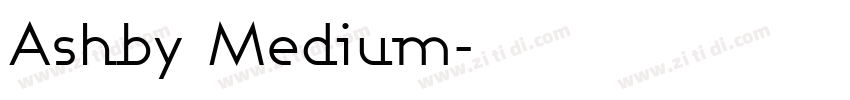 Ashby Medium字体转换